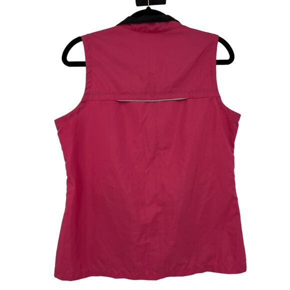 New Balance Pink Lightweight Running Vest Zippered Collared Vented Back Medium - Picture 2 of 8